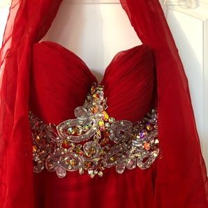 Prom dress- red